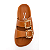 Chinelo Vizzano Papete Feminina Fivela Com Pedras 6510.106 Camel - Imagem 3