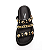 Chinelo Vizzano Papete Feminina Pelica Tachas 6510.102 Preto - Imagem 3