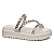 Chinelo Papete Pegada Feminina Branco com Tira Strass 234453-01 - Imagem 1