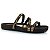 Chinelo Quiz Ref. 61-1993-28 Mini Manta Leopardo / Preto - Imagem 1