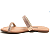Chinelo Rasteiro Vizzano Ref. 6235.1189 Cabedal Rextil Ouro Rosado Nude - Imagem 2