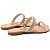 Chinelo Rasteiro Vizzano Ref. 6235.1189 Cabedal Rextil Ouro Rosado Nude - Imagem 4