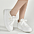 Tênis Via Marte Ref. 042-018-09 Flatform Cor: Branco Marfim - Imagem 4