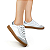 Tênis Bottero Ref. 364905 Metalizado Roma Cinza Claro em Couro Sport Branco Prata - Imagem 2