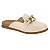 Mule Beira Rio Ref. 4317.105 Cabedal Napa Turin Cor: Creme - Imagem 1