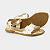 Sandália Bibi  de Menina Ref. 1234024 Shine Kids Ouro - Imagem 4