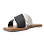 Tamanco Rasteiro Cravo e Canela Ref. 1181 em Couro Silk Black / Napa Cal off White - Imagem 3