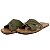 Tamanco Rasteiro Cravo e Canela Ref. 1197CC Cor: Army/Cafe - Imagem 4