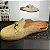 Mule Clog Beira Rio Ref. 4317.102 Cabedal Sint. Creme Dourado Napa Metalica Snake - Imagem 4