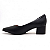 Sapato Scarpin Vizzano Ref. 1220.315 Cabedal Pelica Salto Bloco 5cm Cor: Preto - Imagem 5