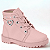 Bota Infantil Menina Molekinha Ref. 2126.526 Cabedal Sintético Cor: Rosa - Imagem 1