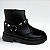 Bota Infantil de Menina Molekinha Ref. 2182.118 Napa Floather Zurique Preto - Imagem 1