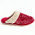 Chinelo de Inverno Fem. Leffa  Ref. 459 Tecido Vel Gola Cor: Grena - Imagem 1