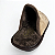 Chinelo de Inverno Leffa Ref. 877 Tecido Veludo Bordado Bege Café - Imagem 3