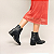Bota Pegada Femina Cano Curto Ref. 282301-05 em Couro Burnished Cor: Preto - Imagem 6