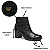 Bota Pegada Cano Curto Ref. 280402-05 em Couro Strecht Preto - Imagem 2