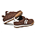 Tênis Femino Via Marte Casula Ref. 237-001-01 Cabedal em Tecido Ultra Camurça Dark Brown - Imagem 4