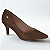 Sapato Scarpin Vizzano Ref. 185.702 Pelica Sintética Cor: Cacau - Imagem 1