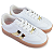 Tênis Casual de Menina Molekinha Teen Ref. 2582.102 Cor: Branco / Dourado - Imagem 3