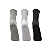 Pacote c 3 pares de Meia Mizuno Cano Médio Calça do 39 ao 44 Cinza/Branco/Preto - Imagem 3