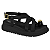 Sandália Modare Ref. 7200.107 Napa Floather Nature Cor: Preto - Imagem 1