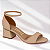 Sandália Feminina Vizzano Ref 6428.143 Cabedal em Pelica Cor: Bege - Imagem 2