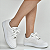 Tênis Feminino Via Marte Casual Ref. 069-002-02 Cabedal em Sintético Cor: Branco - Imagem 4