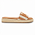 Tamanco Listrado Vizzano Ref. 6506.128 Plataforma Cor: Branco Off / Camel - Imagem 1