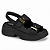 Sandália Feminina Modare Ref. 7210.208 Cabedal Sint. Napa Floather Nature Cor: Preto - Imagem 1