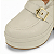 Tamanco Mule Loafer Vizzano Ref. 1474.103 Cabedal Napa Calf Cor Branco Off - Imagem 2