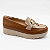 Sapato Mocassim Feminino Comfortflex Loafer Salto Médio Toffe Mocca 25-59403 - Imagem 1