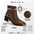 Bota Cano Curto Ramarim em Couro Sela com Salto Detalhe Dourado Ref. 2565104-0001 - Imagem 2