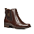 Bota Feminina Cano Curto Pegada Ref. 282003-15 Cabedal Couro Cor Pinhão - Imagem 2