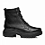 Bota Feminina Coturno Pegada Ref. 282412-03 Cabedal Em Couro Cor Preta - Imagem 1