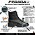 Bota Feminina Coturno Pegada Ref. 281419-03 Cabedal Couro Cor Preto - Imagem 3