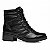 Bota Feminina Coturno Pegada Ref. 281419-03 Cabedal Couro Cor Preto - Imagem 1