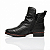 Bota Cano Baixo Bottero Ref. 361734 Cabedal Couro Burnish Cor Preto - Imagem 7