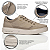 Tênis Casual Masculino Pegada em Couro Cor: Areia - 111909-07 - Imagem 2