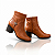 Bota Feminina Cano Curto Bottero - Couro Burnish Caramelo - 346919 - Imagem 2