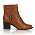 Bota Feminina Cano Curto Bottero - Couro Burnish Caramelo - 346919 - Imagem 1