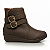 Bota Feminina Cano Curto Modare Napa Veluna / Pelo Lisboa Cor: Chocolate/Cacau - 7085.206 - Imagem 1