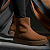 Bota cano Curto Feminino Quiz Cab Camurção Tiramissu / Camel -  68-2296-11 - Imagem 2