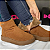 Bota cano Curto Feminino Quiz Cab Camurção Tiramissu / Camel -  68-2296-11 - Imagem 4