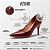 Sapato Feminino Scarpin Vizzano Napa Imperiale Dark Carmim - 1184.1101 - Imagem 2