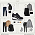 Tênis Abotinado Feminino Cab New Mestiço Preto/Branco - 68-1852-28 - Imagem 2