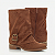 Bota Feminina Cano Médio Vizzano Camurça Strech Duo Camel - 3077.126 - Imagem 5
