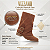 Bota Feminina Cano Médio Vizzano Camurça Strech Duo Camel - 3077.126 - Imagem 3
