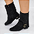 Bota Feminina Cano Médio Vizzano Camurça Strech Duo Preto - 3077.126 - Imagem 5