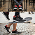 Tênis Qix Juvenil (Tam do 32 ao 36) Square Preto/Chumbo/Vermelho - QXCI0007 - Imagem 2