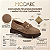 Sapato Feminino Mocassim (Loafer) Napa Veluna Castanho - 7409.102 - Imagem 2